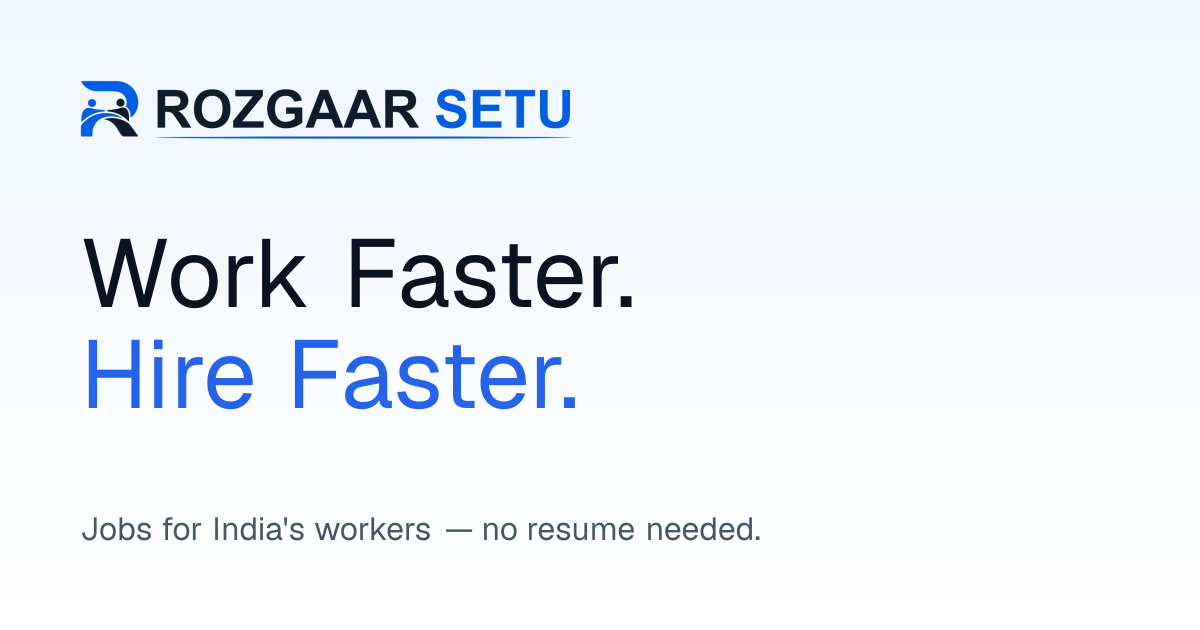 Jobs in Mumbai — Search Local Work · Rozgaar Setu